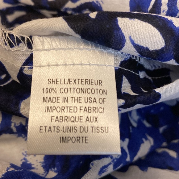 Milly Minis Girls V-Neck Coverup Blue/White Print Size 14 NWT - Picture 11 of 11